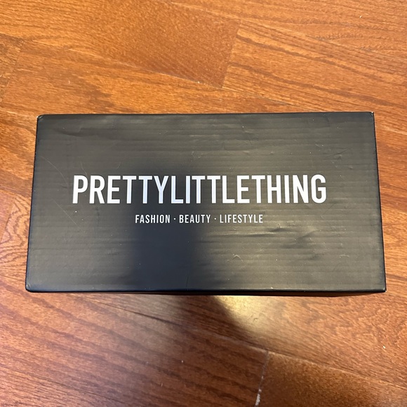 Pretty Little Thing Gold PU Point Toe Lace Up High Heeled Sandals - Picture 5 of 8